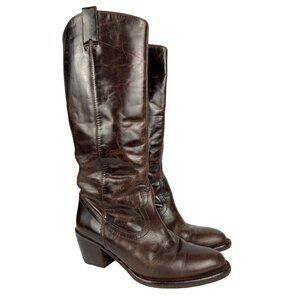 Svig Leather Tall Women's Cowboy Boots size 5.5